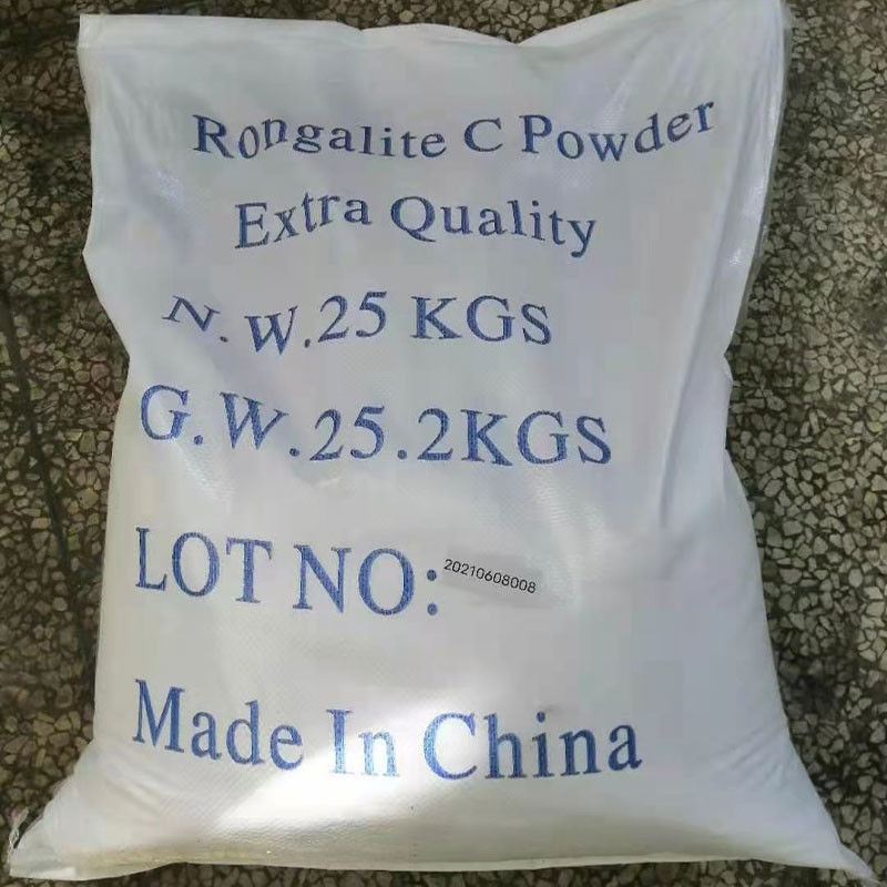Rongalit/SFS Sodium Formaldehyd Sulphoxylate CAS 6035-47-8,149-44-0 Wysokiej czystości środek redukujący do zastosowań przemysłowych