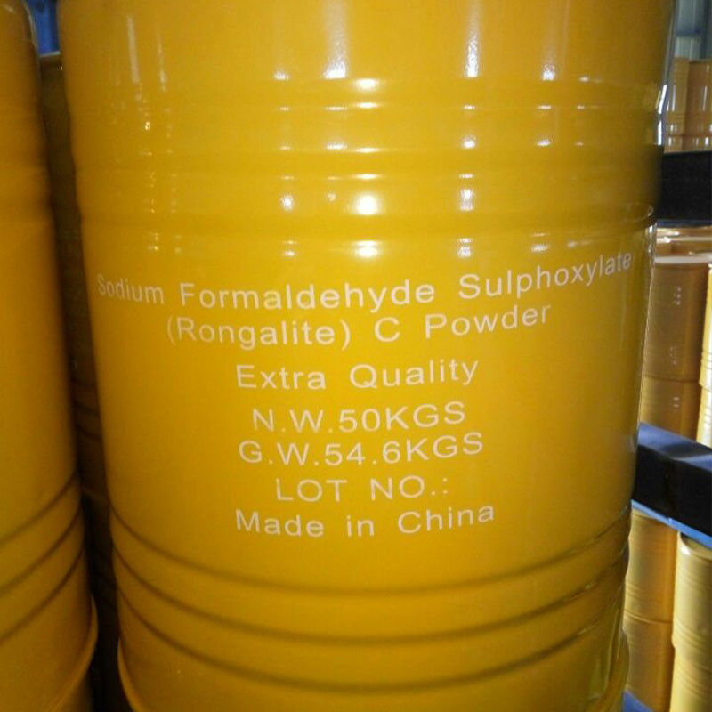 Wielokrotne zastosowanie SFS Chemiczne Formaldehyd Sodowy Sulfoksylat (CAS 6035-47-8) / Rongalit (149-44-0) 99% czystość