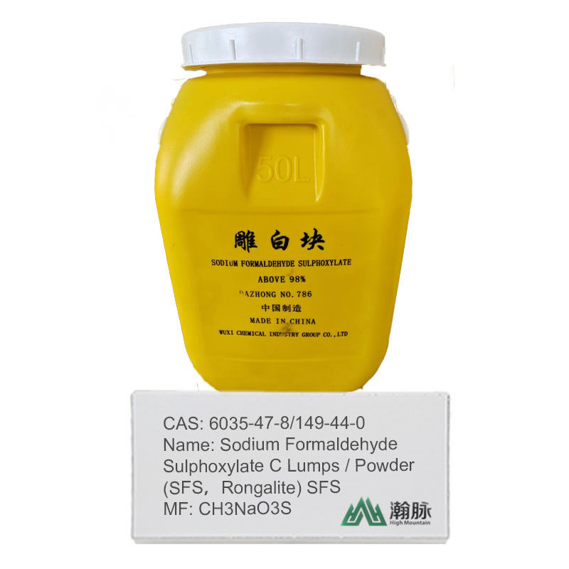 149-44-0 Sulfoksylat formaldehydu sodu SFS 6035-47-8 Dodatki chemiczne