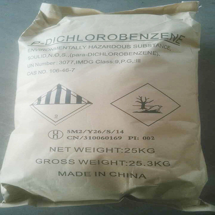 1,4-Dychlorobenzenu PDCB CAS 106-46-7 Czyste białe kryształy płatków do syntezy chemicznej