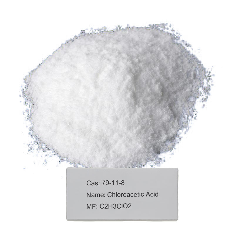 Wysokiej jakości kwas chlorooctowy klasy przemysłowej CAS 79-11-8 do pestycydów 98% min. Proszek klasy przemysłowej